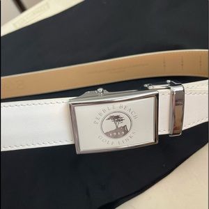 Pebble Beach Men’s Nexbelt White leather